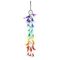 ที่มีสีสัน Chakra เครื่องประดับรถยนต์ Chakra Dream Catcher Mascot Chandelier แขวน Suncatchers แขวน Suncatchers การตกแต่งแบบแขวนผนัง