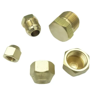 Brass Air Conditioner 7/16 5/8 3/4 7/8 17/16 UNF Male Female Thread Plug End Cap Closed Pipe Fitting Adapter