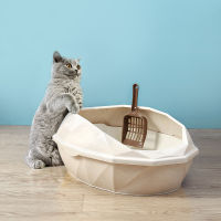 Toilet Bedpan Cat Litter Box Toilet Supply Anti-Splash Dog Toilet Puppy Plastic Cat Tray Cat Toilet Training Kit