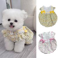 Puppy Dress  High Elasticity   Dog Skirt Summer Kitty Clothes Dog Outfits Dresses