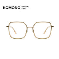 KOMONO Audrey Champagne White Gold  กรอบแว่นตาทรงสีเหลี่ยม สีแชมเปญ