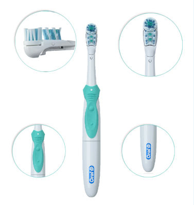 การเปลี่ยนหัวแปรงสีฟัน Oral B สำหรับ Cross Action แปรงสีฟันไฟฟ้าแบบใช้แบตเตอรี่หัวแปรงขนนุ่มจากเยอรมนี