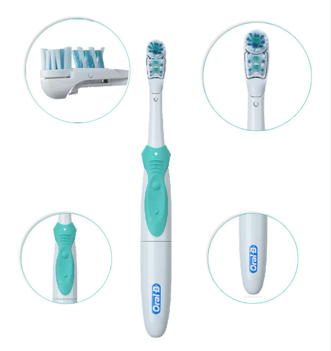 การเปลี่ยนหัวแปรงสีฟัน-oral-b-สำหรับ-cross-action-แปรงสีฟันไฟฟ้าแบบใช้แบตเตอรี่หัวแปรงขนนุ่มจากเยอรมนี