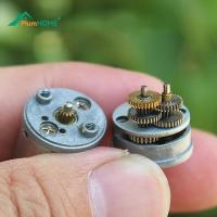 มอเตอร์ลดเกียร์โลหะทั้งชิ้น DC 3-6V 40-80รอบต่อนาทีเครื่องยนต์รีดักชั่นเกียร์มอเตอร์พร้อมหัวฟันโลหะ