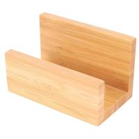 【CW】❦♚  Wood Desktop Business Card Holder for Desk Sturdy Display Office Suitable Men