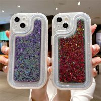 Floveyoo เคสโทรศัพท์ป้องกันกล้องมีกากเพชรส่องแสงสำหรับ iPhone 14 13 12 11 Pro Max 14 Plus 14Pro ฝาปิดเคสโทรศัพท์มือถือขอบซิลิโคนแบบใส