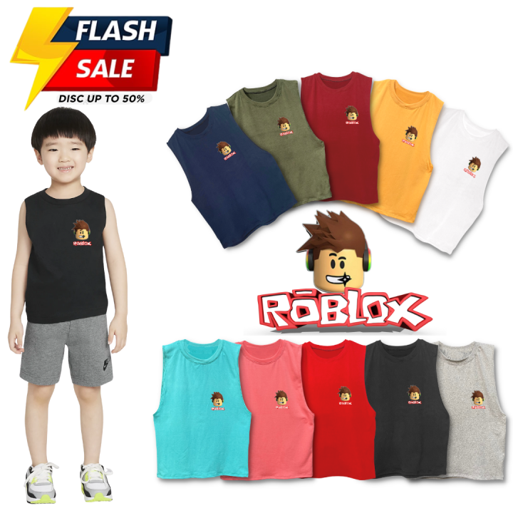 ROBLOX SANDO MUSCLE TEES FOR KIDS SIZES: 0-12 YEARS OLD XS TO XL