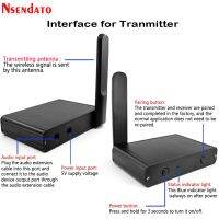 เครื่องรับเครื่องส่งสัญญาณ Wifi เสียงเพลงอะแดปเตอร์เสียงแบบไร้สายดิจิทัล Uhifi พร้อมสายออดิโอ3.5มม. สำหรับโปรเจกเตอร์ Ipad รับประกันร้านค้า