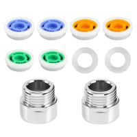 8 Pieces of Shower Flow Reducer Limiter Set, Water Restrictor, 1/2 Inch Thread Size 4, 6 and 9 L/Min for Bathroom Saving