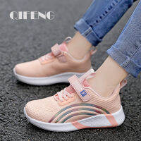 2022 Girl Casual Shoes Kids Autumn Running Mesh Sport Shoes Cute Children Fashion Flat Footwear White Tennis Sneakers Summer Air