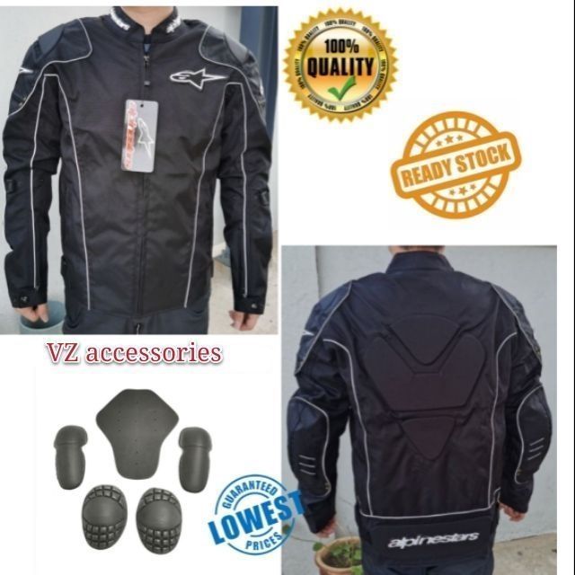 MOTORCYCLE RIDING JACKET PROTECTION JACKET WITH PADDING AND REFLECTOR ...