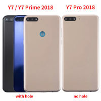 สำหรับ Huawei Y7 2018 Y7 Prime 2018ฝาหลังด้านหลังสำหรับ Y7 Pro 2018พร้อมเลนส์กล้อง