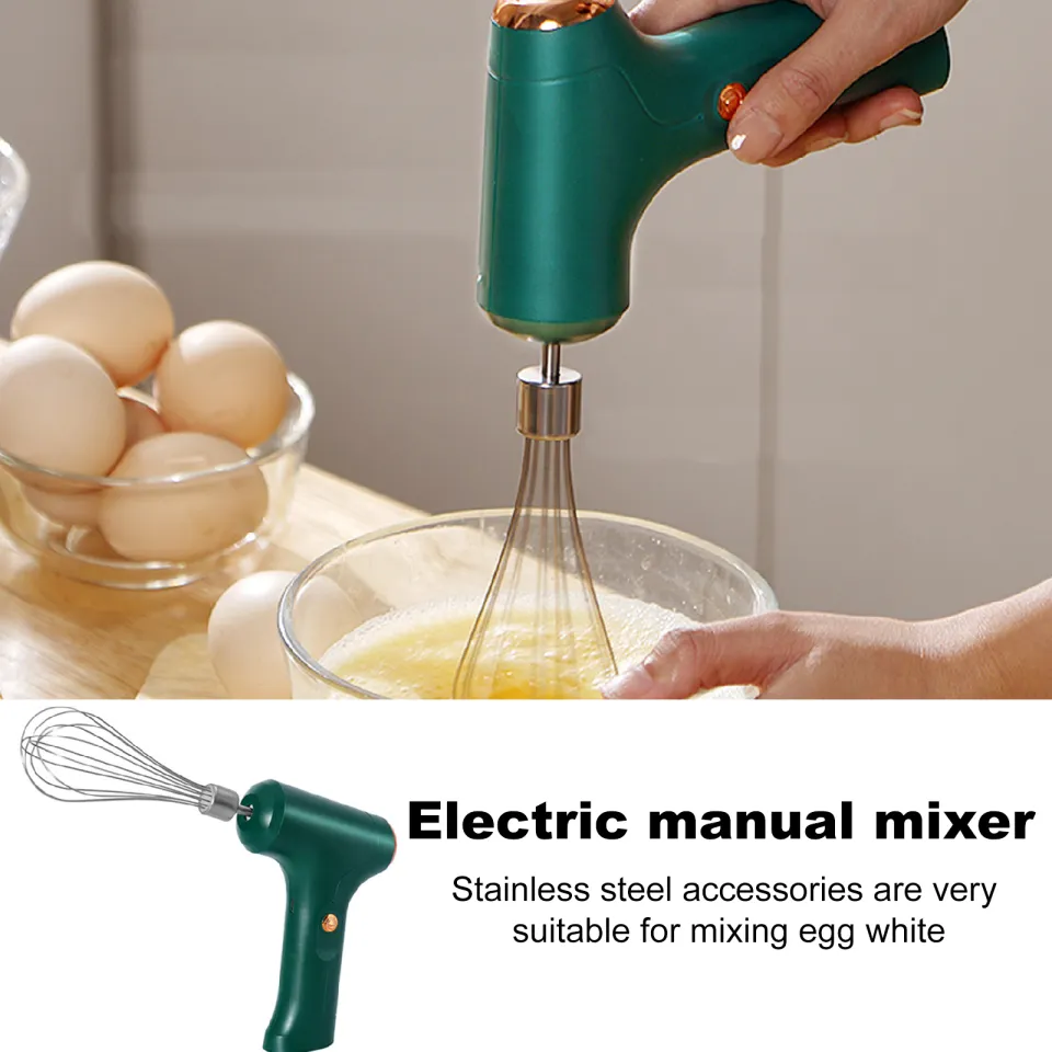 Egg Beater Whisk, Wireless Electric Multi-speed Control Rechargeable  Batteries Balloon Whisk for Eggs, Milkshake Cream, Butter, Baby Food  Fruits