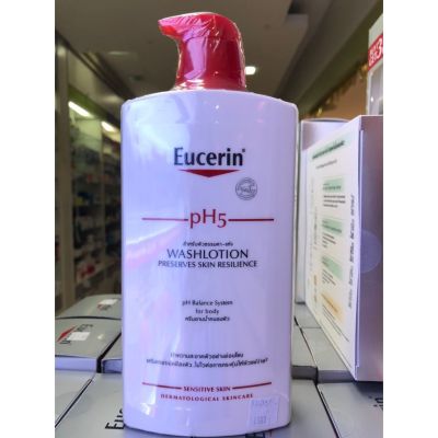 Eucerin Sensitive Skin pH5 Washlotion For Body and Face 1000 ml. 📌ของแท้ 100% ไม่แท้ยินดีคืนเงิน 📌
