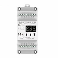 DMX ถึง4CH 0/1-10V อุปกรณ์แปลงสัญญาณ DL 4ช่อง RDM ตัวควบคุม DMX512หรี่สำหรับ SMD 5050 2835 3528เทปเดี่ยวสีแอลอีดี