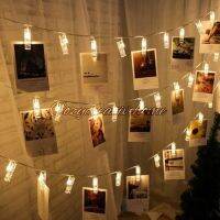 {ItalyNest shop}คลิปรูปสำหรับแขวนโพลารอยด์คลิปภาพ Led ไฟ Led แบบคลิปหนีบ,ห้องนอนปาร์ตี้คริสมาสต์ Lampu Hiasan Tidur