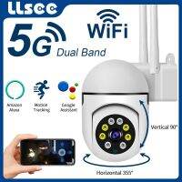 Llsee กล้อง Wifi 3mp 2.4G + 5G,กล้องตรวจจับการตรวจสอบความปลอดภัยกลางแจ้งกล้องดิจิตอลไร้สายซูมของมนุษย์4x กล้องวงจรปิด