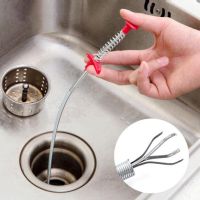 ┅❡✁ Bathroom Kitchen Spring Sewer Dredging Tool Bendable Sink Tub Toilet Hair Filter Pipe Clean Hook Dredging Tools