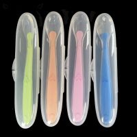 1 Piece Baby Spoon with Storage Box  Non-slip Baby Training Spoon  Food-grade Silicone  Cute Child Feeding Tableware Bowl Fork Spoon Sets