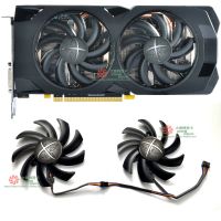 ใหม่ XFX/XFX RX460 470 470D หมาป่าสีดำ RX474 480พัดลมทำความเย็นการ์ดจอ (ของแท้และของแท้รับประกัน3ปี