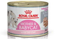 Royal Canin Mother &amp; Baby Cat แบบ 1 กระป๋อง(195 กรัม/กระป๋อง) อาหารเปียก อาหารแมว มูสนิ่ม สำหรับลูกแมวและแม่แมว