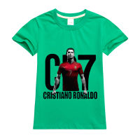 Cristiano Ronaldos เสื้อยืด100% แขนสั้นสำหรับเด็กผู้หญิงผ้าฝ้ายคอกลมฤดูร้อนสำหรับเด็กเด็กผู้ชายเด็กผู้หญิงเสื้อยืดเสื้อผ้าเด็กบางๆ0000