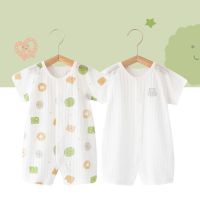 【Ready】? New baby one summer th mens and womens baby clot summer dress pure jamas romper climbg clot