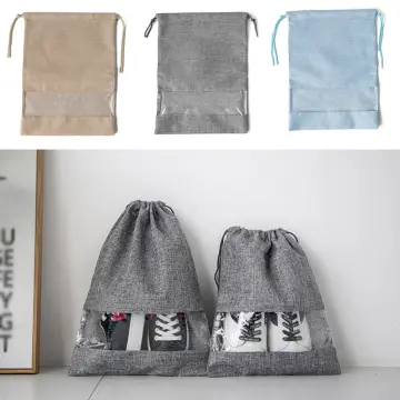 5pcs Non-woven Fabric Shoe Storage Bag, Modern Shoe Pattern Shoes Packaging  Bag For Travel