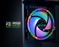 พัดลมเคส EGA TYPE F2 RGB Dual Light FAN