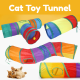 Rainbow Cat Tunnel Interactive Pet Track Training Cat Tunnel Foldable Pet Track Interactive Cat Tunnel