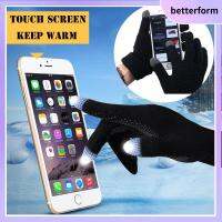 BETTERFORM Fashion Hand Wrist Women Touch Screen Wool Gloves Fingerless Mittens Knitted