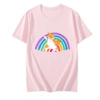 Glory To The Darkness Rainbow Cat Cartoon Tshirts MEN Korean Style T shirts 100% Cotton T Shirts Manga/Comic Short Sleeve O Neck| |   - AliExpress