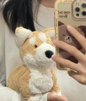 Corgi ของเล่นตุ๊กตาน่ารักตุ๊กตาสบายๆสำหรับผู้ชายและผู้หญิงทารกตุ๊กตาลูกสุนัขนุ่ม ~