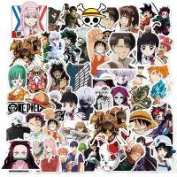 hotx【DT】 10/25/50pcs Cartoon Mixed Anime on Titan/My Academia Sticker Vinyl for Bottle Laptop Decals