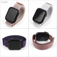 □ สายรัดสำหรับ IWatch ยางยืดผ้าทอไนลอน40มม. 44มม. 38มม. 42มม. สำหรับนาฬิกา Apple รุ่น6 5 4 3สายรัดข้อมือสำรอง