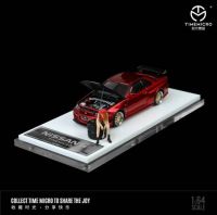 Gtr34 Nissan GTR R34 red Figurine ver 1/64 (TimeMicro)