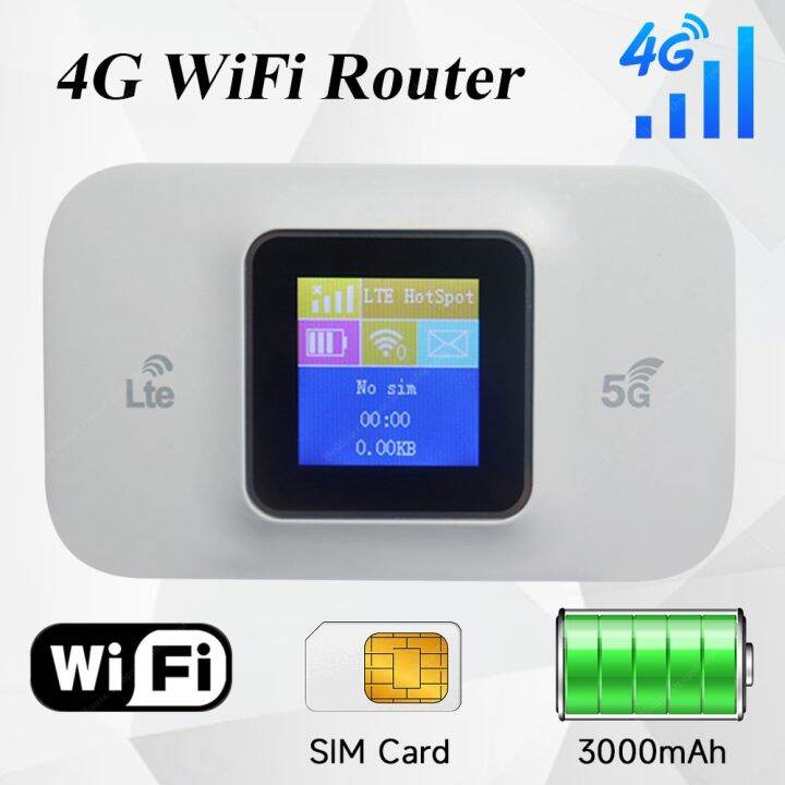 4G Wireless Repeater 150Mbps Pocket 4G LTE Hotspots With Sim Card ...