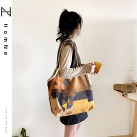 Artist Kurts thin shoulder strap design large capacity canvas tote bag female retro art backpack 【BYUE】