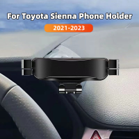 ที่วางโทรศัพท์ในรถสำหรับ Toyota Sienna 2021 2022 2023ไดรฟ์ซ้ายมีสไตล์ที่ยึดอุปกรณ์เสริมมือถือหมุนได้ขาตั้ง GPS