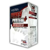 Vistra Whey Protein Plus วิสทร้า ผลิตภัณฑ์เสริมอาหาร นมเวย์โปรตีน รสวานิลลา จำนวน 1 กล่อง บรรจุ 15 ซอง 14229