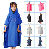 Hooded Beach Towel สำหรับผู้ใหญ่ Quick Dry สระว่ายน้ำ Poncho ผ้าเช็ดตัวพร้อมเสื้อคลุมเสื้อคลุมอาบน้ำฟิตเนส Surf Poncho เปลี่ยน Towelhot