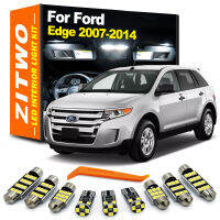 ZITWO 14Pcs LED ภายในโดมแผนที่หลอดไฟสำหรับ Ford Edge 2007 2008 2009 2010 2011 2012 2013 2014โคมไฟอ่านหนังสืออุปกรณ์เสริม