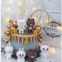 พร้อมส่ง Cony and Brownโมเดลตั้งโต๊ะตัวเล็ก Set 2 ตัว ขายยกSet