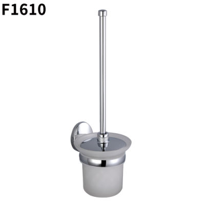 FRAP aluminum Toilet brush holders mounted Toilet Brush Holder With glass Cup Household Products Zinc alloy base Bath Accessory