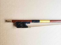 1PCS Top Level44 Well Made Viola Bow Pernambuco Performance ตรงนิกเกิลเงินรอบหรือแปดเหลี่ยมบราซิลไม้ Viola Bow Ebony