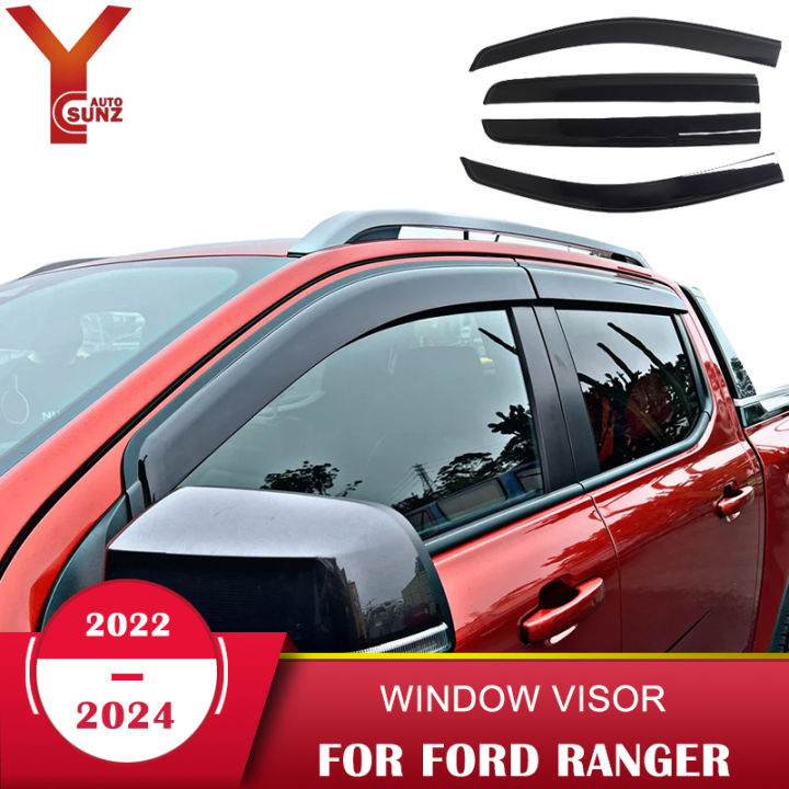 Car Window Visor For Ford Ranger T9 Raptor Wildtrak Sport XLT XLS XL ...