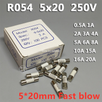 10 ชิ้น RO54 R054 5*20 มิลลิเมตรฟิวส์เซรามิค 5x25 Fast Blow ฟิวส์ 250 โวลต์ 0.5A 1A 2A 3A 4A 5A 6A 8A 10A 13A 15A 16A 20A 25A 30A-hexinge