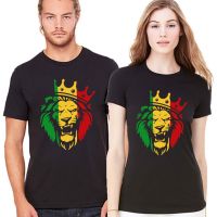 Hip Hop Rasta Lion Of Judah T Shirt Men Rastafarian Reggae Ethiopian Lion T-Shirt Unisex Trend Fashion Valentine Tops Tees