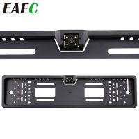 【CW】 Car Rear View European License Plate Frame Parktronic Reverse 4 Night Vision