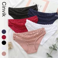 《Be love shop》New Sexy Lace Women  39;s Underpants Soft Cotton Panties Girls Solid Color Briefs Breathable Panty  Lingerie Female Underwear